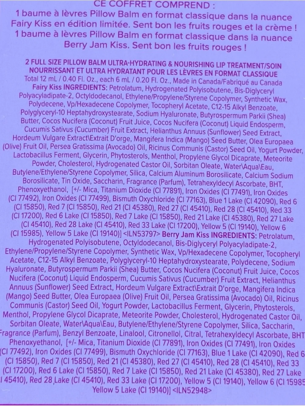 Too Faced Pillow Balm Duo — Pink & Plum Hydrating Lip Balms Limited Edition